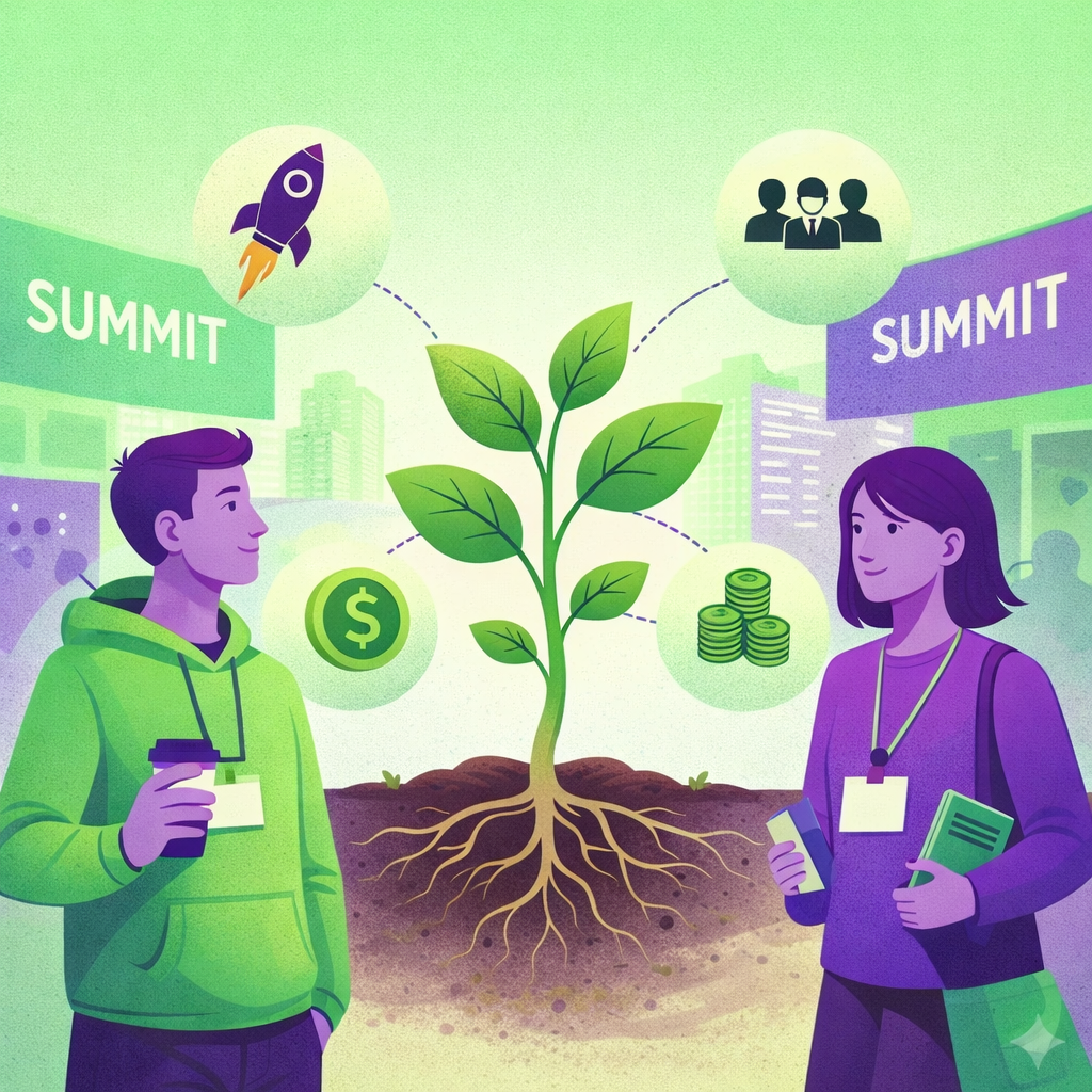 Capa do artigo: Summit não é estratégia. É contexto — celeiro.io